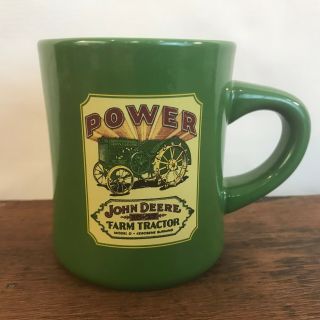 John Deere Farm Tractor Power Green Coffee Cup Mug C4