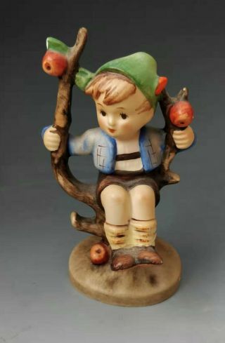 Goebel Hummel " Apple Tree Boy " Porcelain Figurine 142 3/0 Tmk 2