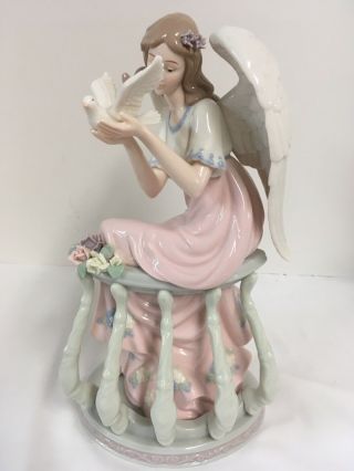 Porcelain Angel With A Dove In Her Hand Members Mark