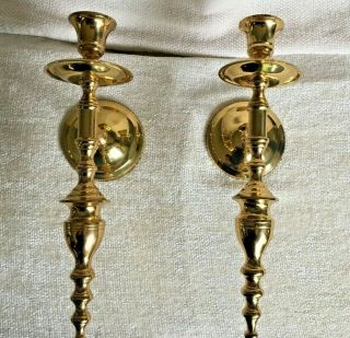 Vintage Brass Candle Holders Sconces - Candlesticks - Shiny - Home Decor