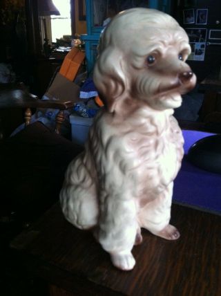 Vintage Lefton Poodle Dog Figurine/ Mij