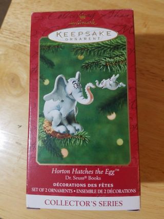 Hallmark Dr Seuss Horton Hatches The Egg Set Of 2 Keepsake Christmas Ornaments