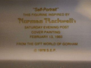 1978 Porcelain Norman Rockwell Gorham Triple 