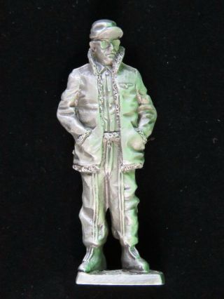 Vintage Franklin Pewter Soldier Wwii Airman 1945 Army Air Force Private
