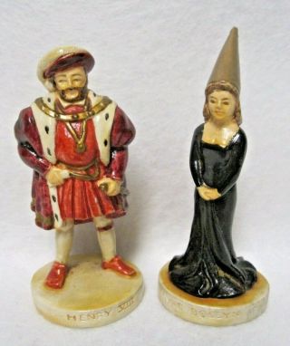 Sebastian Miniature Sml - 073 Sml - 074 Henry Viii & Anne Boleyn - Signed