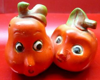 Anthropomorphic Happy Oranges Florida Souvenir Salt And Pepper Shaker Set Japan