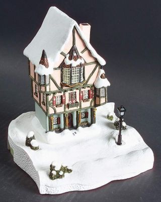 Vintage David Winter Illuminations Alpine Christmas The Manor Model W/ Box &
