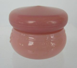 Vintage Avon Milk Glass Jars Pink Yellow Clear Forever Spring Honeysuckle Cream 2
