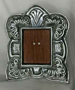 Pewter Picture Photo Frame - Mexico - Art Decorative Stunning