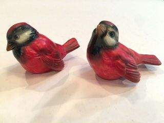 Goebel Cardinal Red Bird Sparrow Pair,  West Germany,  Signed & Numbered