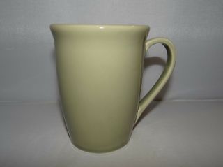 Crate & Barrel Gallery Clover Sage Green Coffee Mug Cup Ceramic Made In Portugal