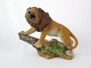 Franklin African Lion Porcelain Figurine Great Cat World National Wildlife