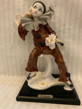 Giuseppe Armani Figurine Little Pierrot With Daisies 1991 745e