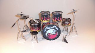 Rgm306 Lars Ulrich Metallica Miniature Drum Kit