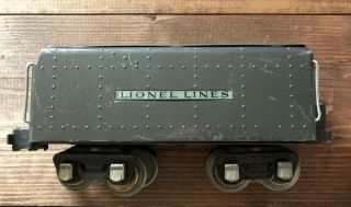 Lionel 265w Lionel Lines Tender Train Car (gun Metal)