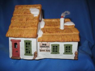 Dept 56 " The Cottage Of Bob Cratchit And Tiny Tim " Lighted House