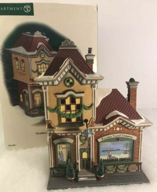 Dept 56 Paradise Travel Company Christmas In The City Village Series