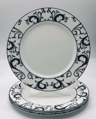 Portobello By Inspire Fine Bone China Plates Set Of 4 Euc 10 1/2 In