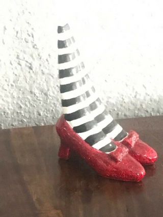 Wizard Of Oz Ruby Slippers Bookend Doorstop Wicked Witch Of The East