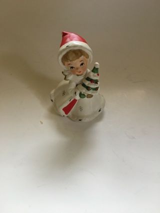 Vintage Napcoware Napco Ceramic Christmas Figurine Angel X - 8387