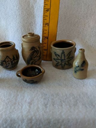 Miniature pottery crocks,  Wisconsin Pottery 1988 6
