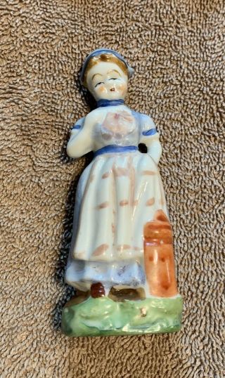 Vintage Porcelain Made In Occupied Japan Girl Figurine