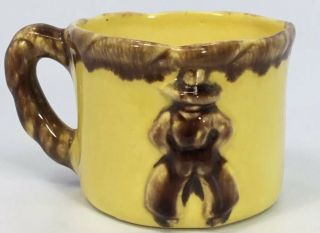 Western Cowboy Ceramic Pottery Coffee Cup Mug M.  Juney 1956 Very Old