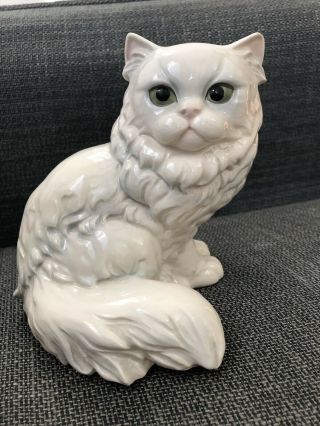 Vintage Goebel W.  Germany Porcelain Large Cat Figurine
