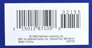 2005 Hallmark Cards Father Christmas 2 Tree Ornament,  Card,  Price Tag 5