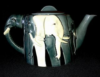 Vintage Tom Taylor Design Elephant Tea Pot Otagiri Japan Look