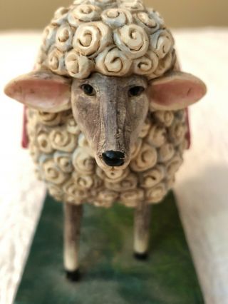 Jim Shore 2003 Heartwood Creek Figurine Peace in the Valley Curly Sheep Quilt 3