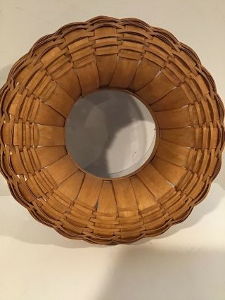Longaberger Round Veggie Chip and Dip Basket With Protector 4