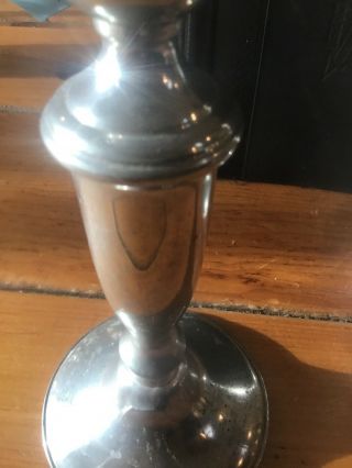 Vintage Empire Pewter Weighted Candlestick Holder 8 