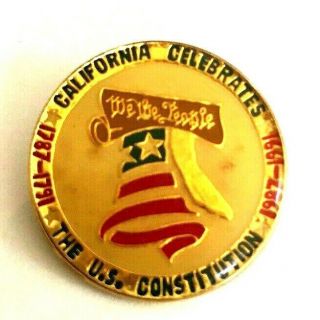 California Celebrates,  The Us Constitution,  We The People,  Liberty Bell Laprl Pi