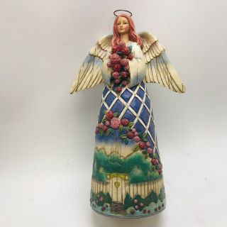 Jim Shore 2003 Heartwood Creek Guardian Of The Garden And Flowers Angel Figurine