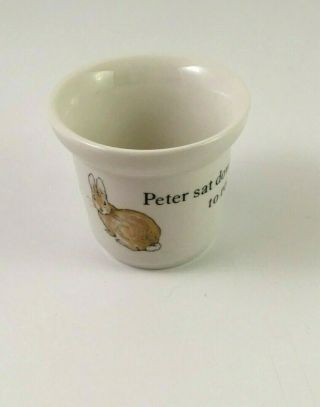 Vintage Wedgwood Peter Rabbit Etruria & Barlaston England Small Egg Cup 2 " Tall