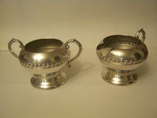 Sheridan Silver Plate Cream And Sugar Bowl. ,  Lid Missing (014 - 2)
