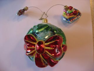 Christopher Radko Midnight Rider Glass Christmas Ornament 02 - 0549 - 0