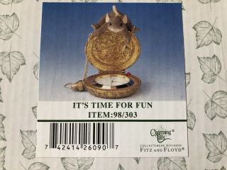 Charming Tails By Fitz & Floyd Figurine,  Limited Edition,  “it’s Time For Fun”