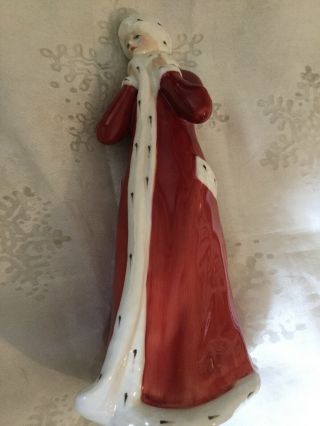 Royal Doulton Collectors Club Figurine Wintertime Red Coat Hn3060 Hn 3060