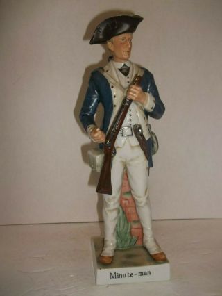 Vintage Andrea Sadak Minute Man Revolutionary War Soldier Figurine 7465 13 " Tall