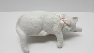 San Francisco Music Box Co.  White Shelf Cat,  I 