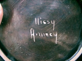 nissy le potier annecy COVERED SIGNED POTTERY BOWL CITY SCENE HAND PAINTED TOP 7