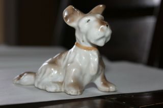 Vintage Porcelain/ Ceramic Dog Figurine - Made In Japan 3 " Tall