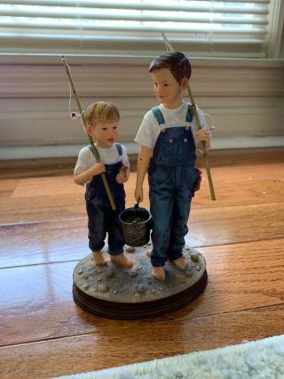 Demdaco Mama Says.  " Take Care Of Your Brother " Figurine By Kathy Andrews Fincher