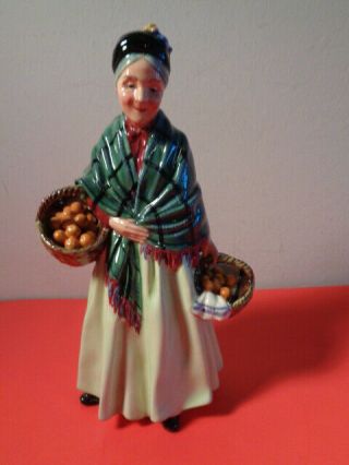 Vintage Royal Doulton " The Orange Lady " Hn 1953 Figurine (8.  5 By 5 By 3 ")