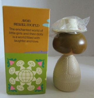 Vintage Avon Small World American Cowgirl Doll Cream Lotion Bottle 4