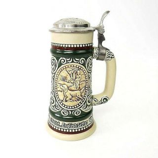 Vintage Avon Beer Stein Mug Rainbow Trout English Setter Dog Handcrafted Brazil