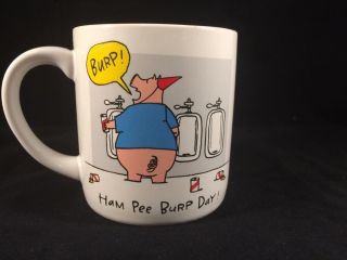 Recycled Paper Greetings Birthday Ham Pee Burp Day Drunk Pig Coffee Mug