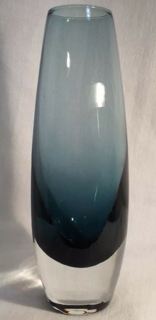 Cobalt Blue 7 " Teardrop Vase - Blown Glass - Unique,  Unusual,